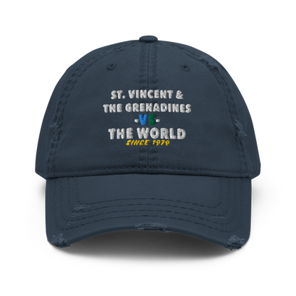 St. Vincent & The Grenadines -vs- The World Distressed Dad Hat
