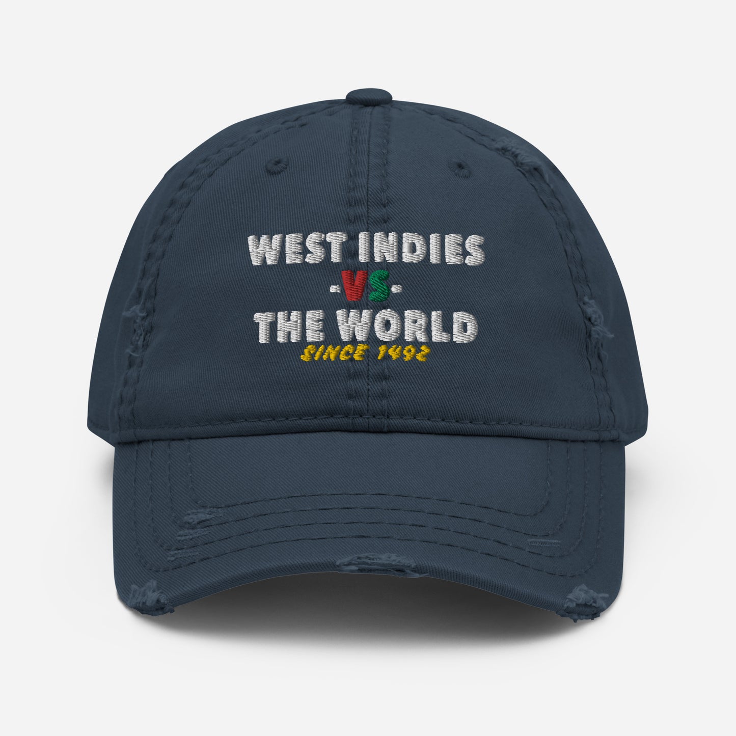 West Indies -vs- The World Distressed Dad Hat