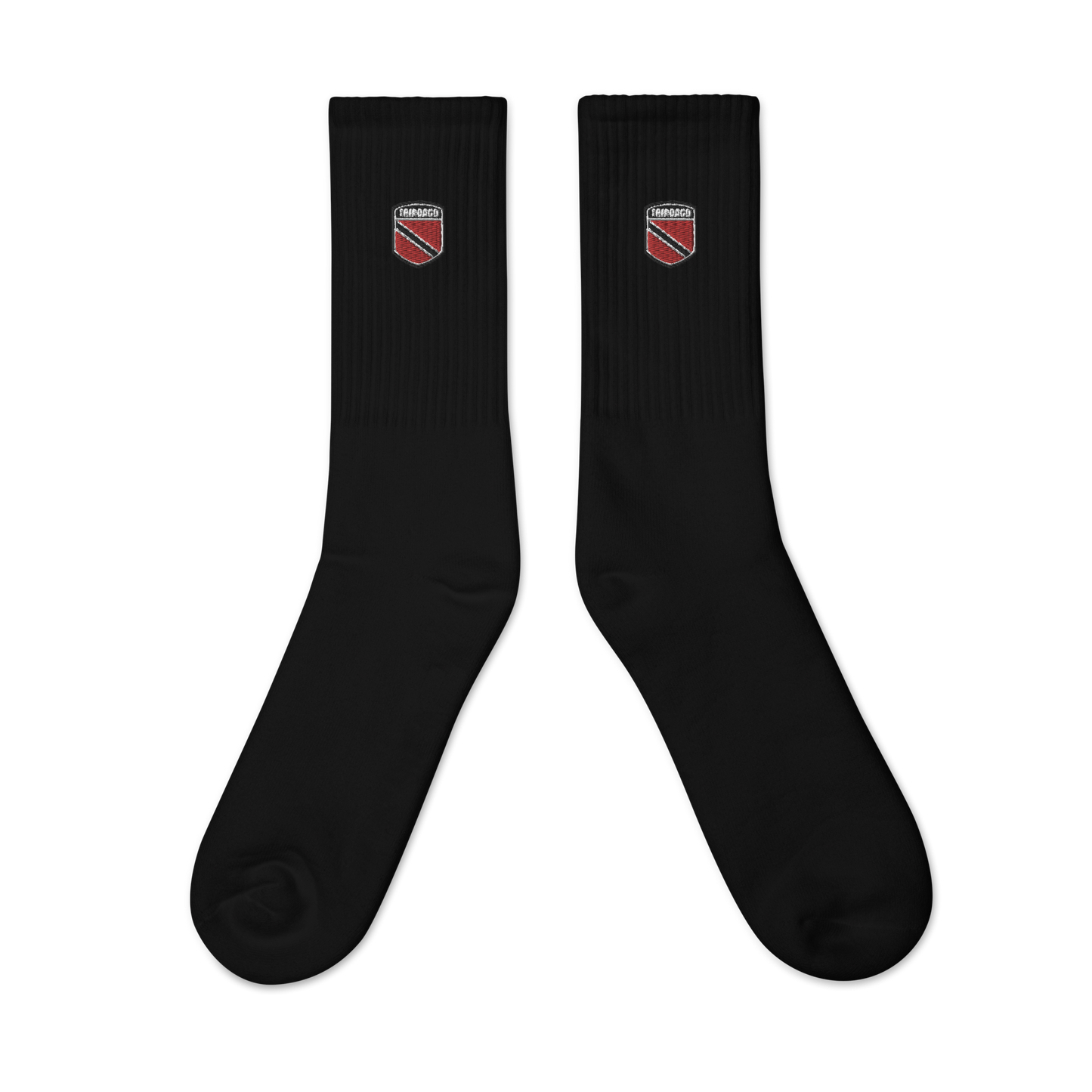 Trinbago Flag Embroidered socks