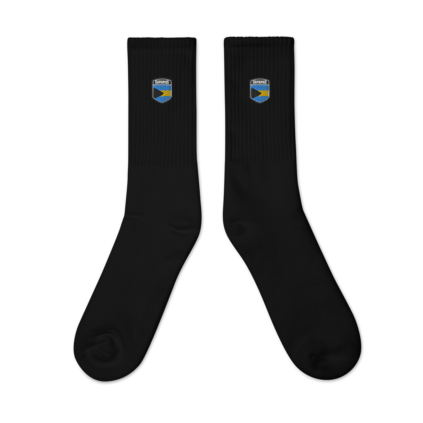 Bahamas Flag Embroidered socks