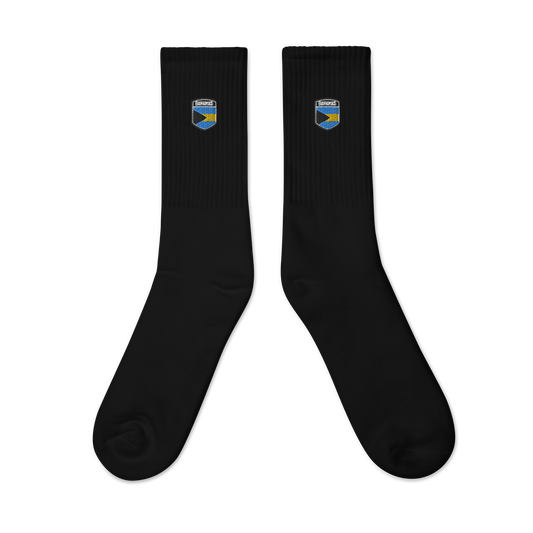 Bahamas Flag Embroidered socks