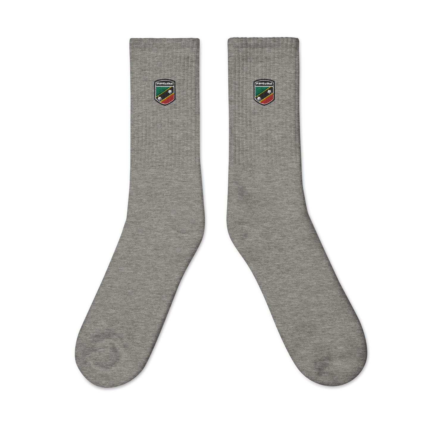 St Kitts & Nevis Flag Embroidered socks