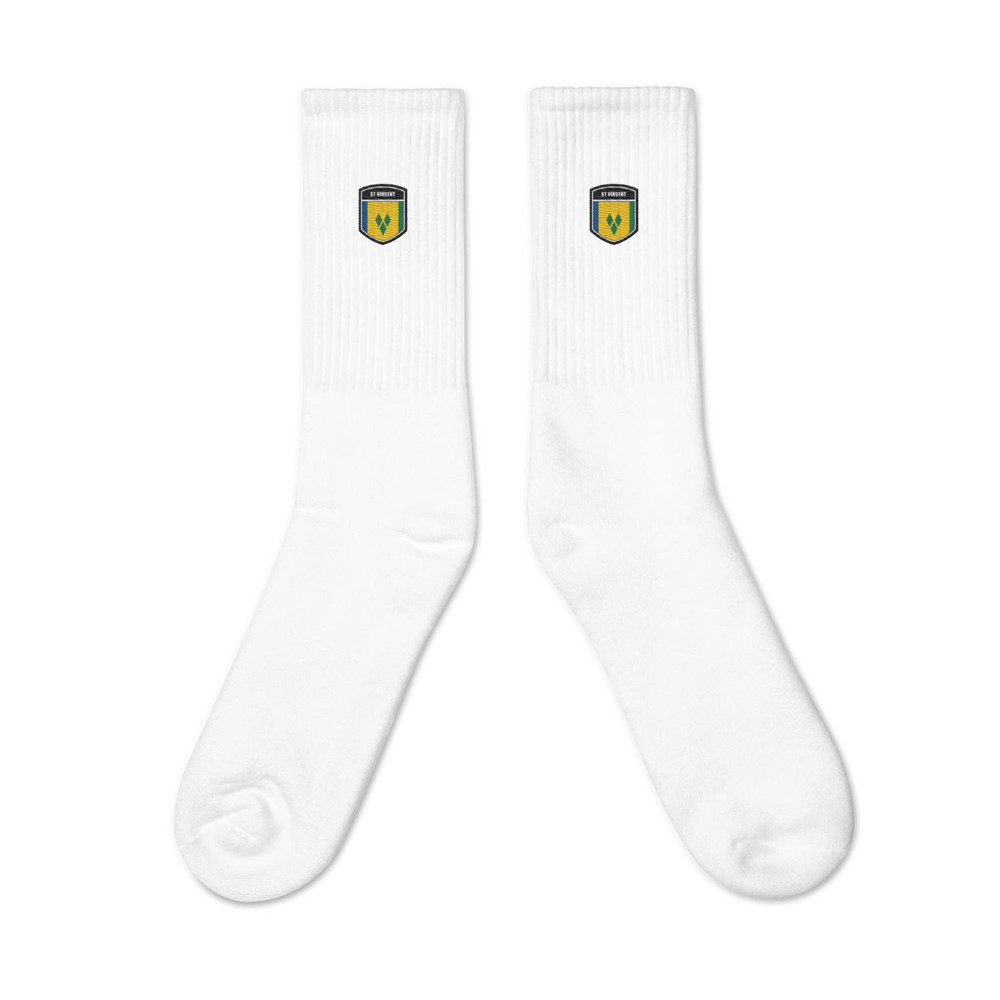 St Vincent Flag Embroidered socks