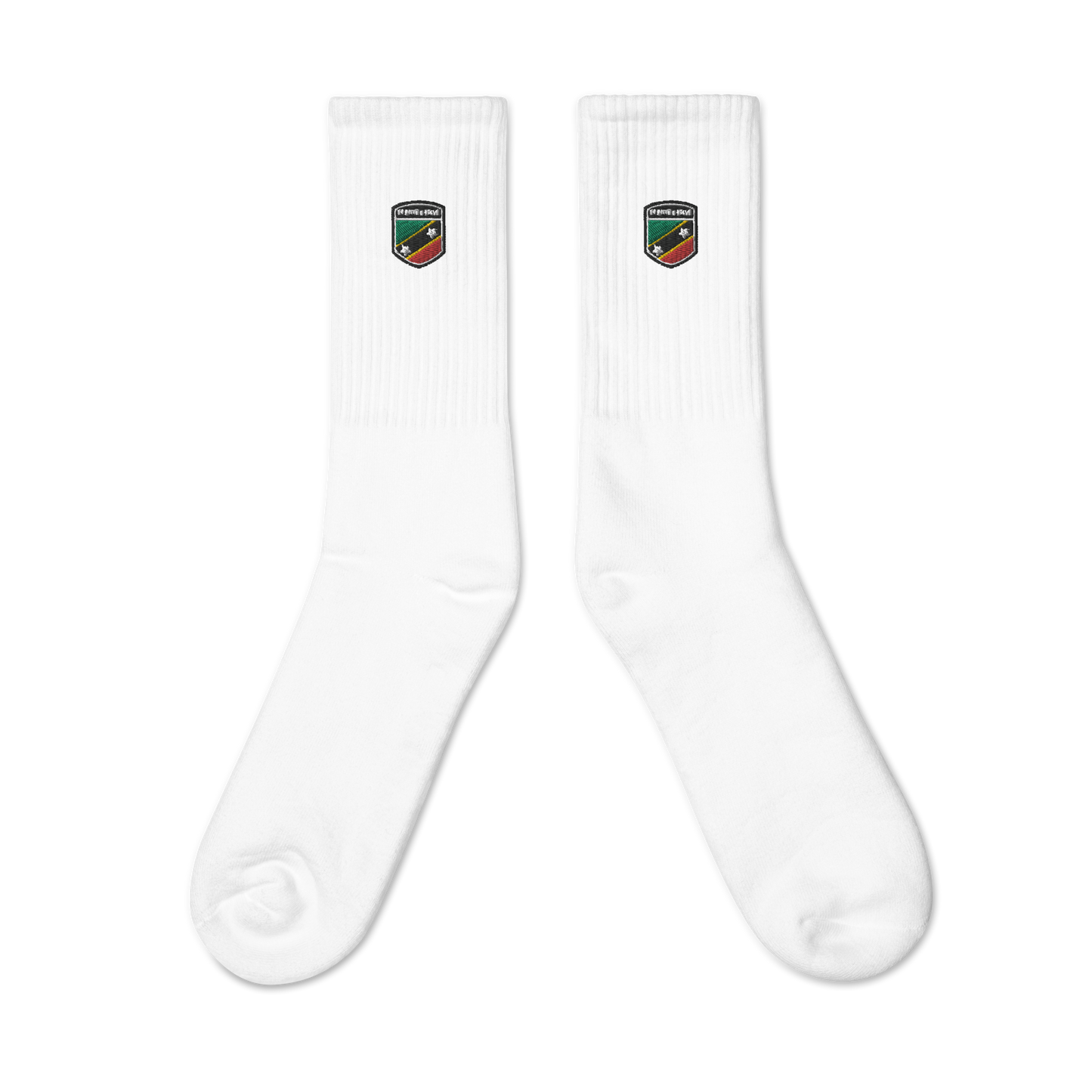 St Kitts & Nevis Flag Embroidered socks