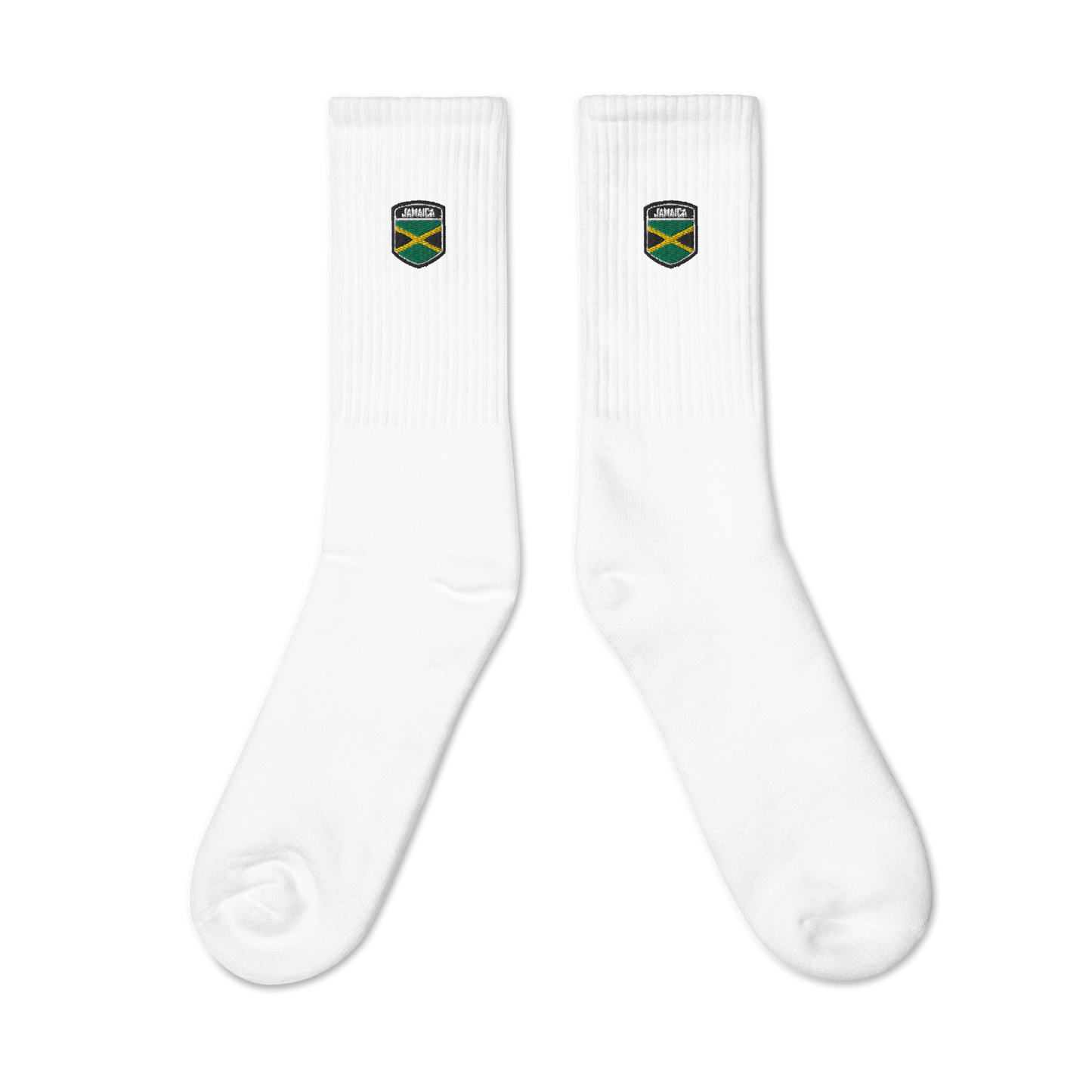 Jamaica Flag Embroidered socks