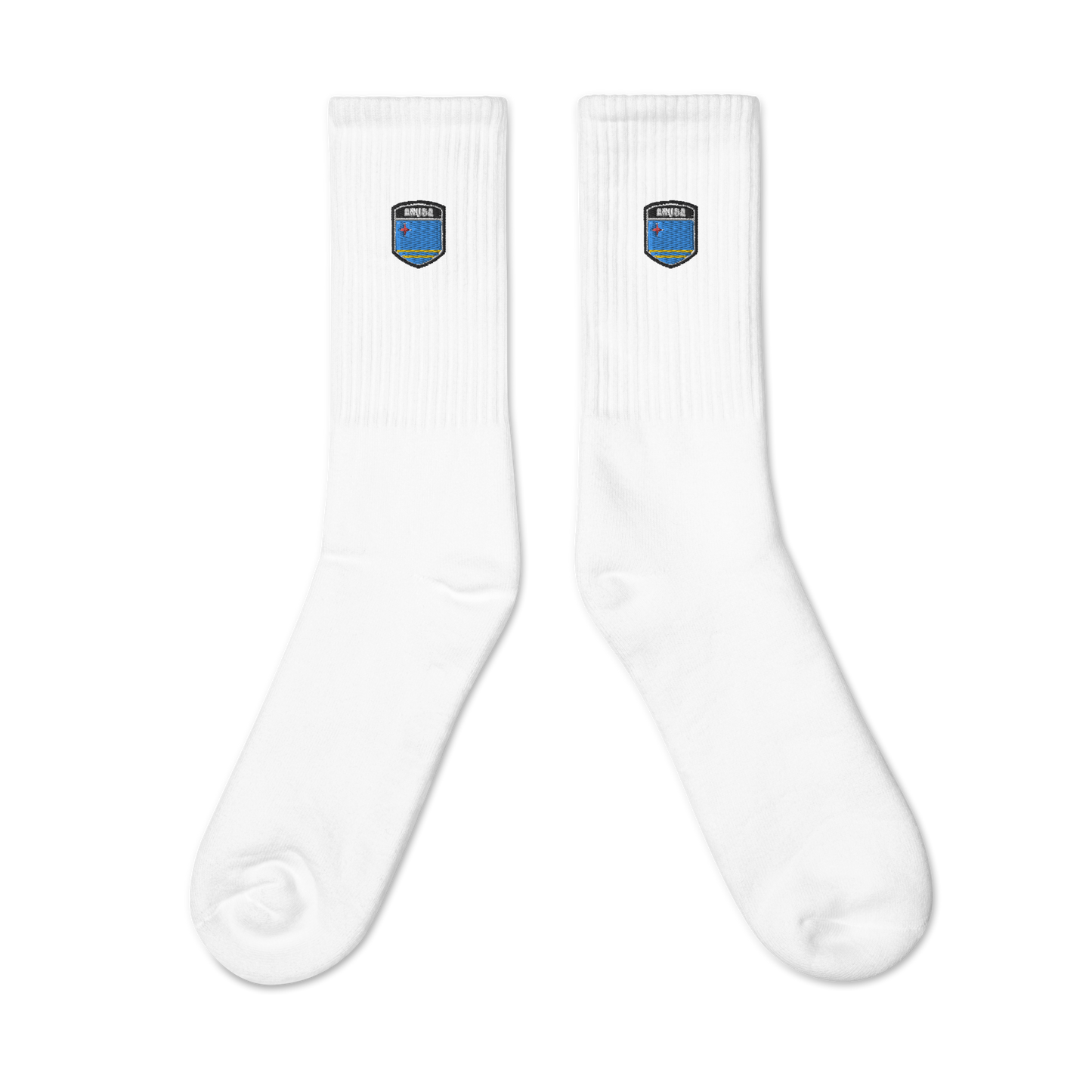 Aruba Flag Embroidered socks
