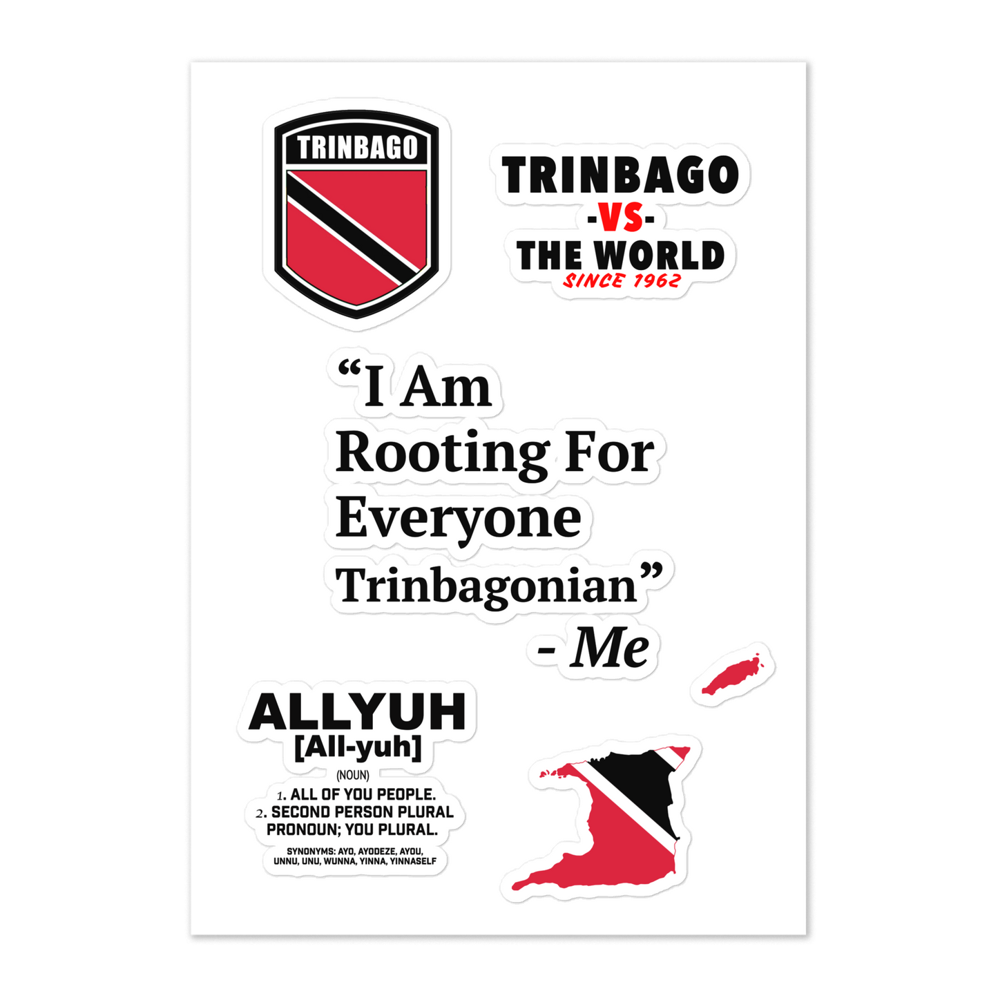 Trinbago Sticker sheet