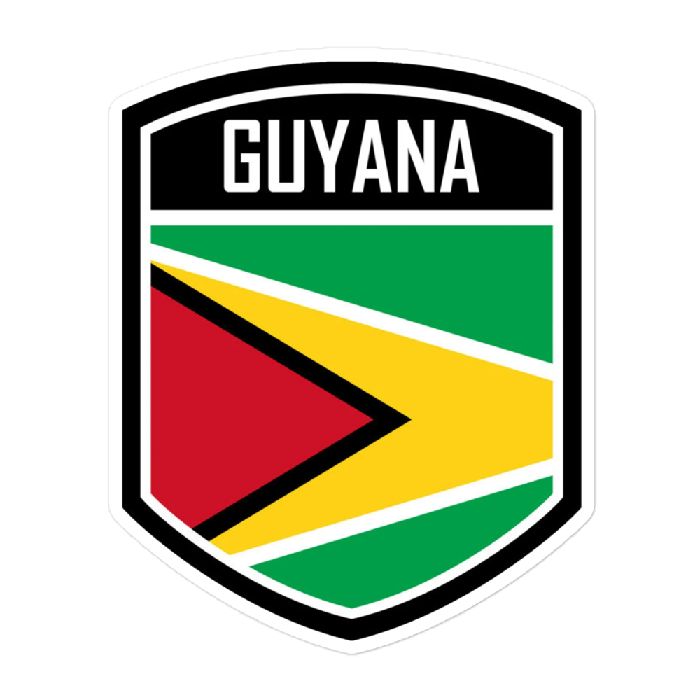 Guyana Flag Bubble-free stickers