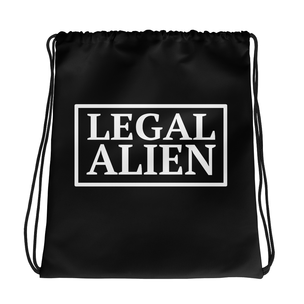 Legal Alien Drawstring Bag