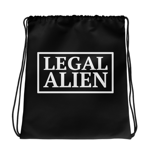 Legal Alien Drawstring Bag