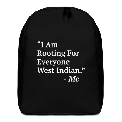 I Am Rooting: West Indian Minimalist Backpack