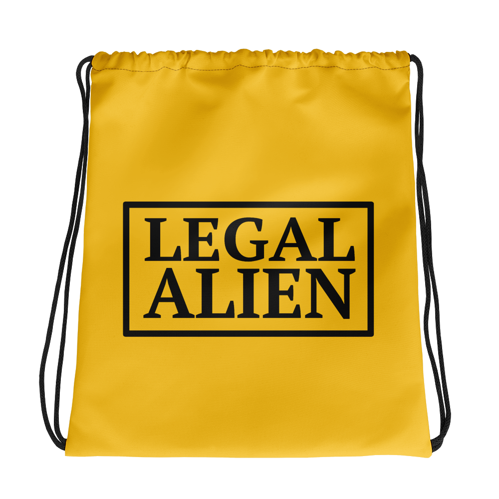 Legal Alien Drawstring Bag