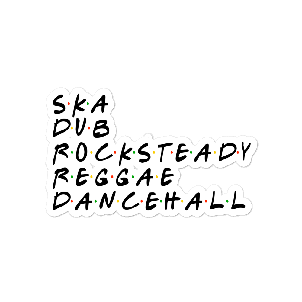 Dancehall Musicology Bubble-free stickers