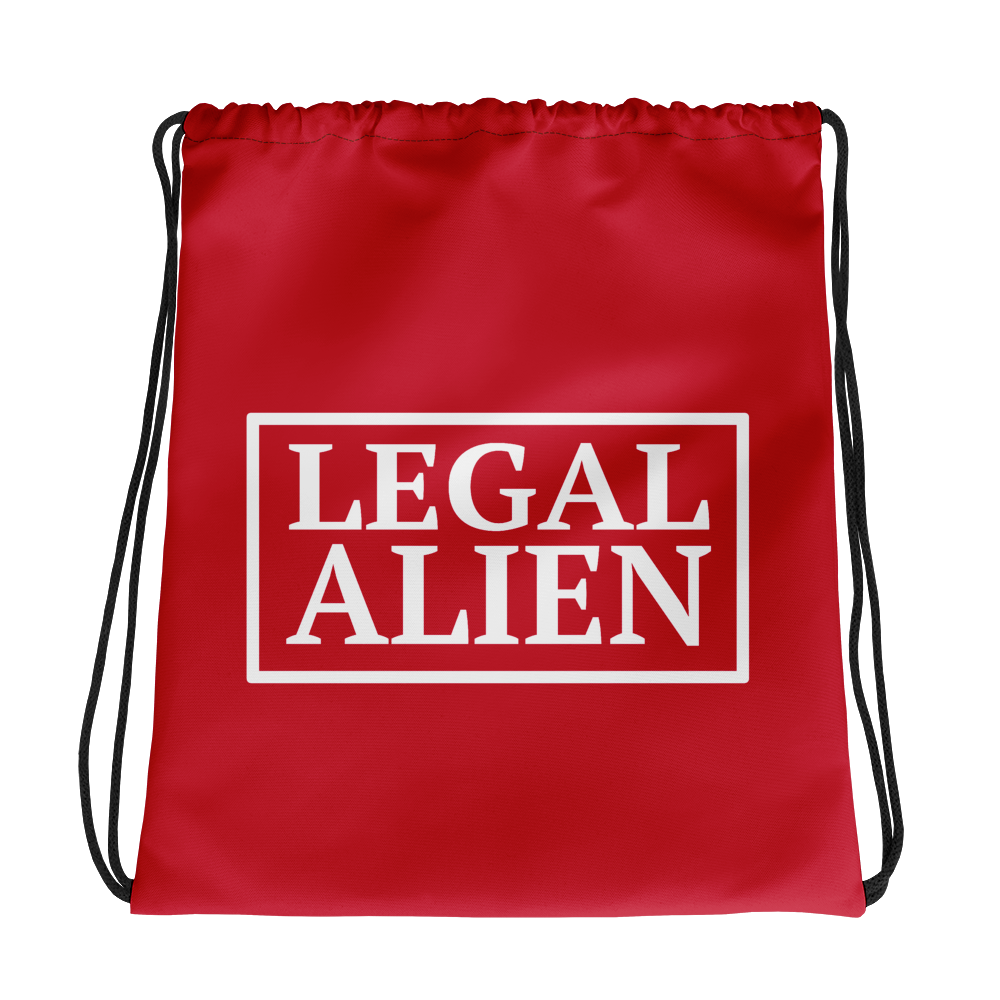 Legal Alien Drawstring Bag