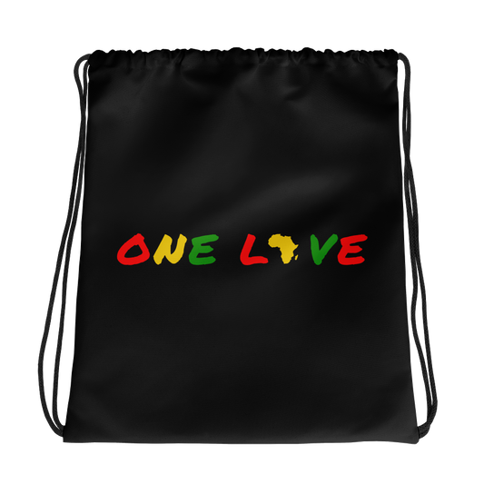 One Love Drawstring Bag