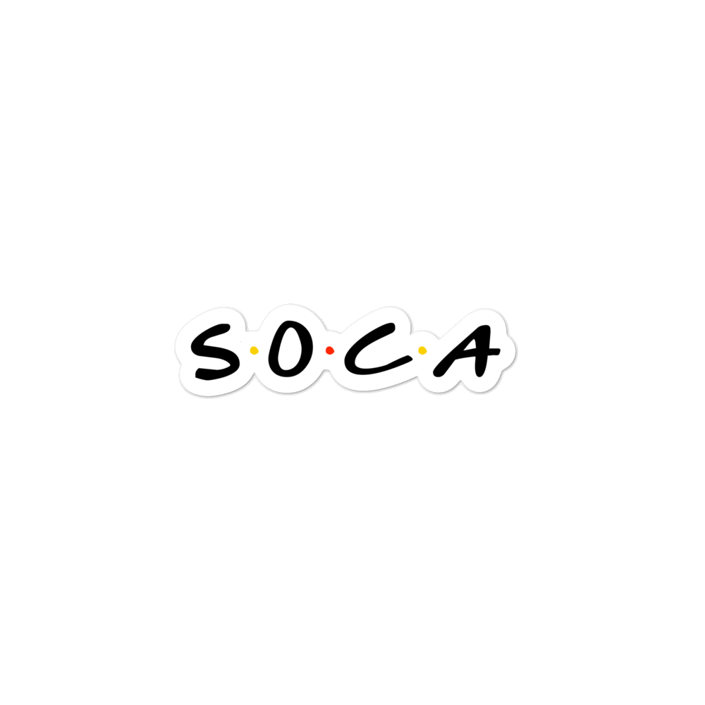 Soca Friends Bubble-free stickers