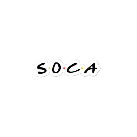 Soca Friends Bubble-free stickers