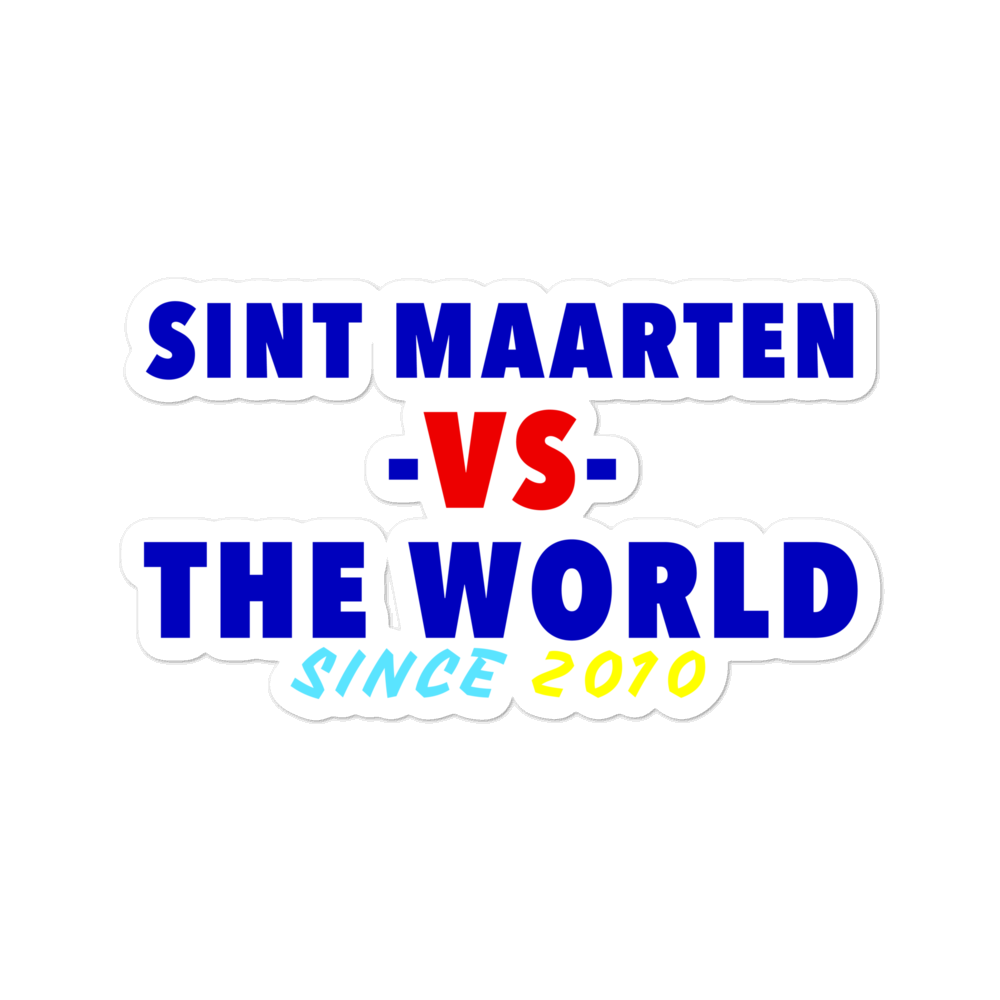 Sint Maarten -vs- The World Bubble-free stickers
