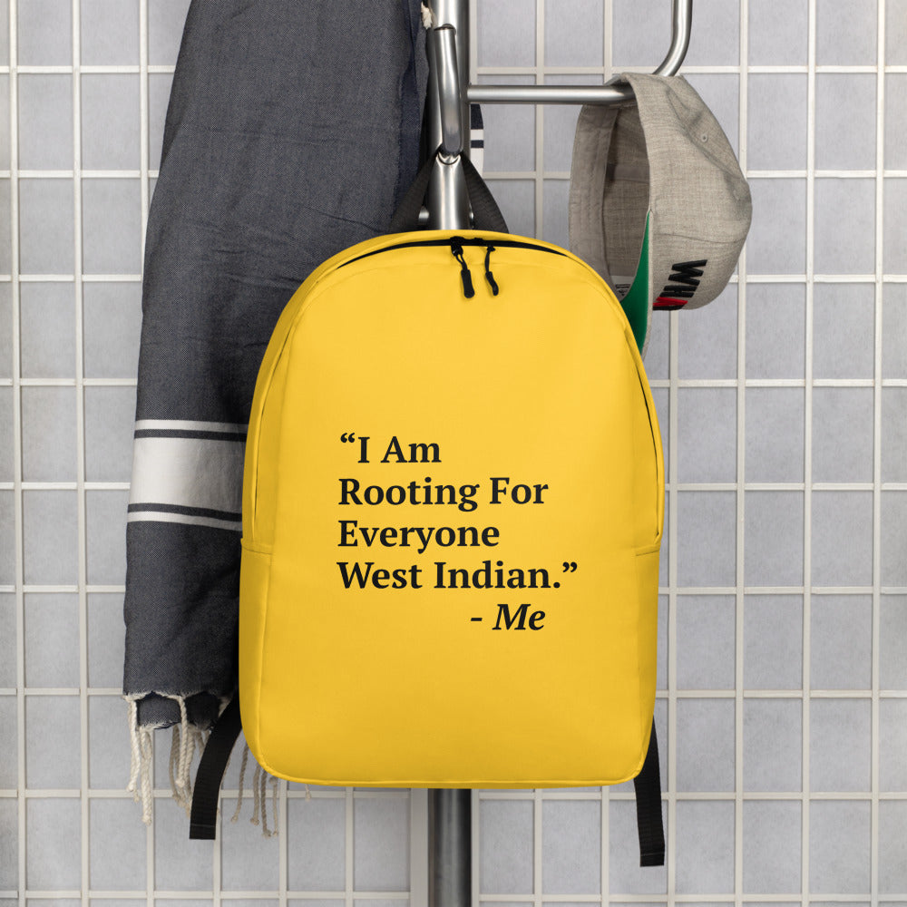 I Am Rooting: West Indian Minimalist Backpack
