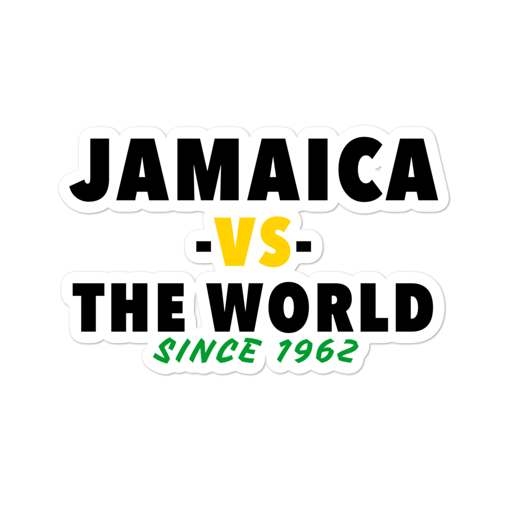 Jamaica -vs- The World Bubble-free stickers