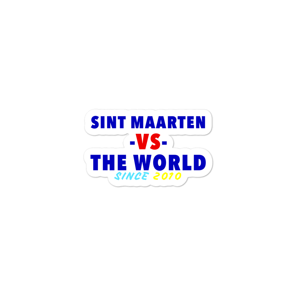 Sint Maarten -vs- The World Bubble-free stickers
