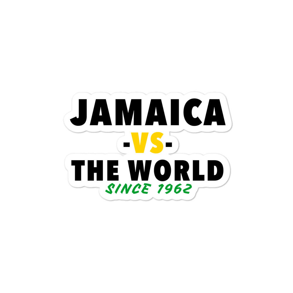 Jamaica -vs- The World Bubble-free stickers
