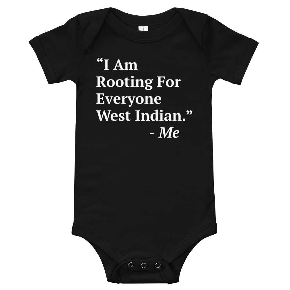 I Am Rooting: West Indian Baby One Piece