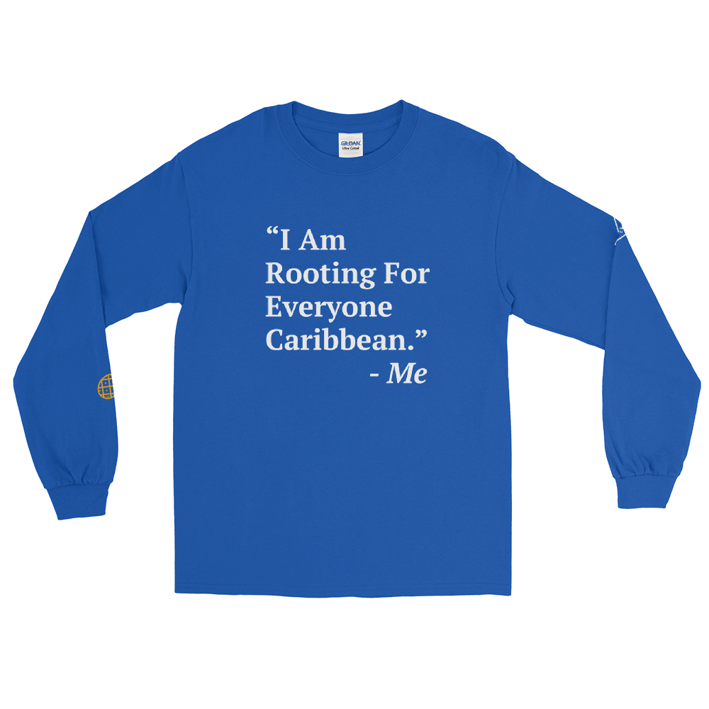 I Am Rooting: Caribbean Men’s Long Sleeve Shirt