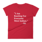 I Am Rooting: West Indian Women's t-shirt
