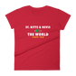 St. Kitts & Nevis -vs- The World Women's t-shirt