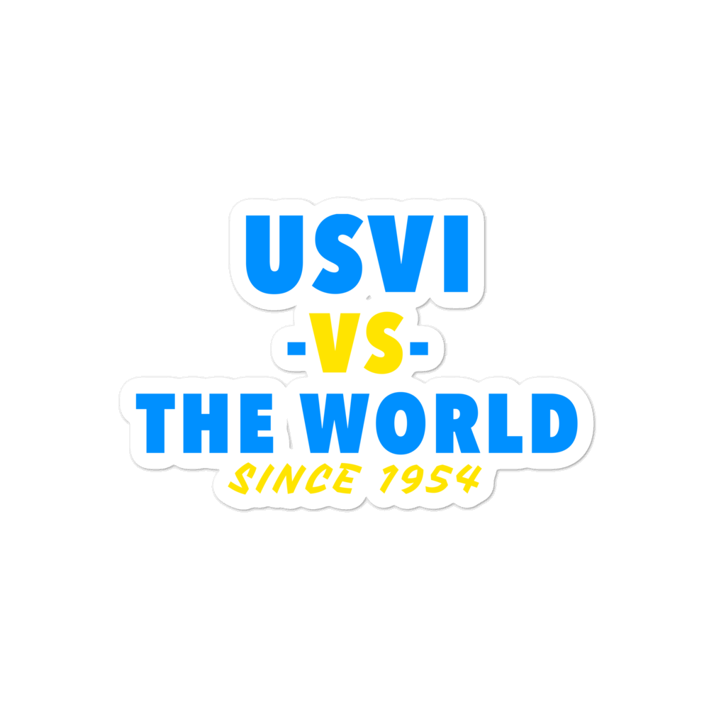 USVI -vs- The World Bubble-free stickers