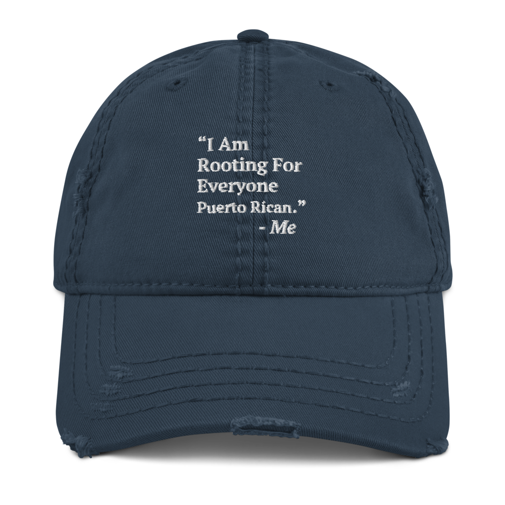 I Am Rooting: Puerto Rico Distressed Dad Hat