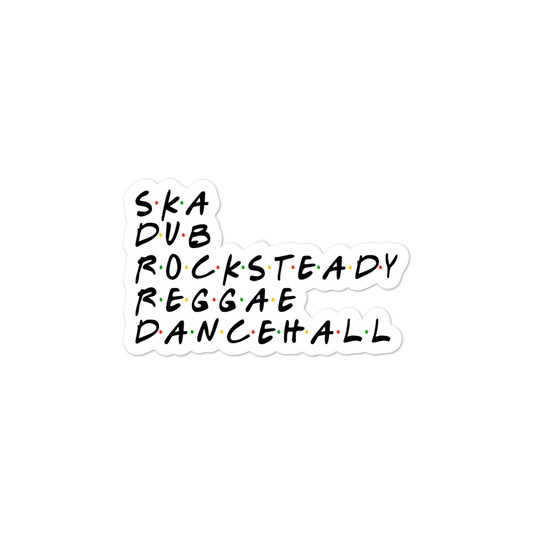Dancehall Musicology Bubble-free stickers