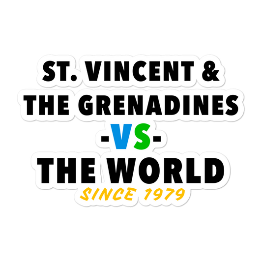 St Vincent & The Grenadines -vs- The World Bubble-free stickers