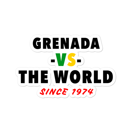 Grenada -vs- The World Bubble-free stickers