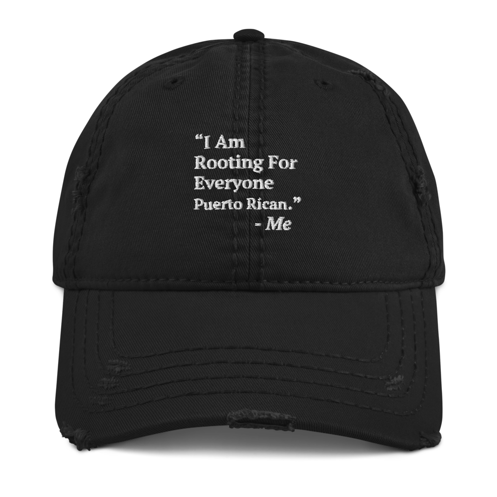 I Am Rooting: Puerto Rico Distressed Dad Hat