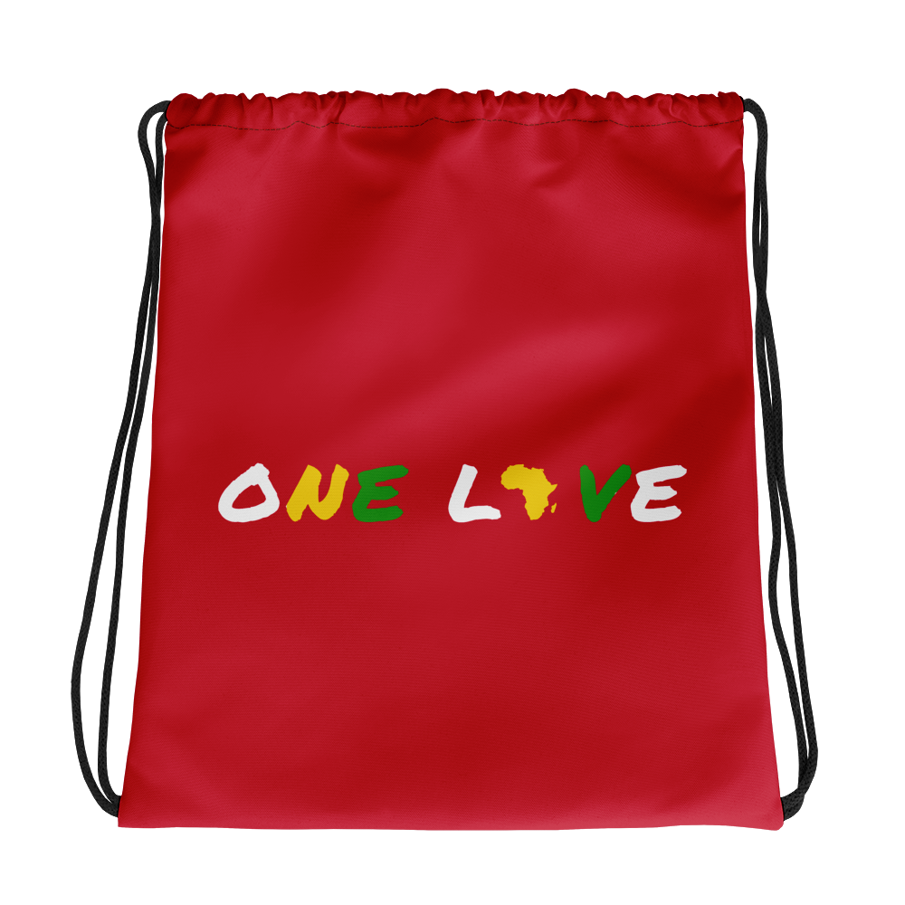 One Love Drawstring Bag