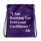 I Am Rooting: Caribbean Drawstring Bag