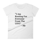 I Am Rooting: USVI Women's  t-shirt