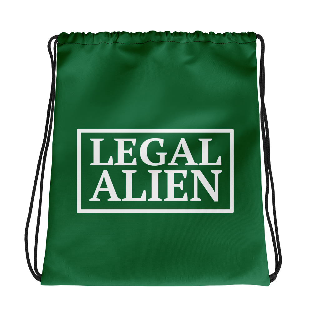 Legal Alien Drawstring Bag