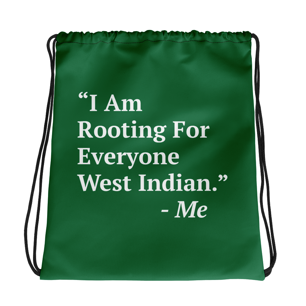 I Am Rooting: West Indian Drawstring Bag