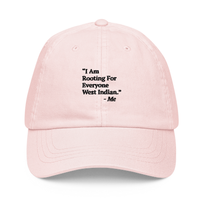 I Am Rooting: West Indian Pastel baseball hat