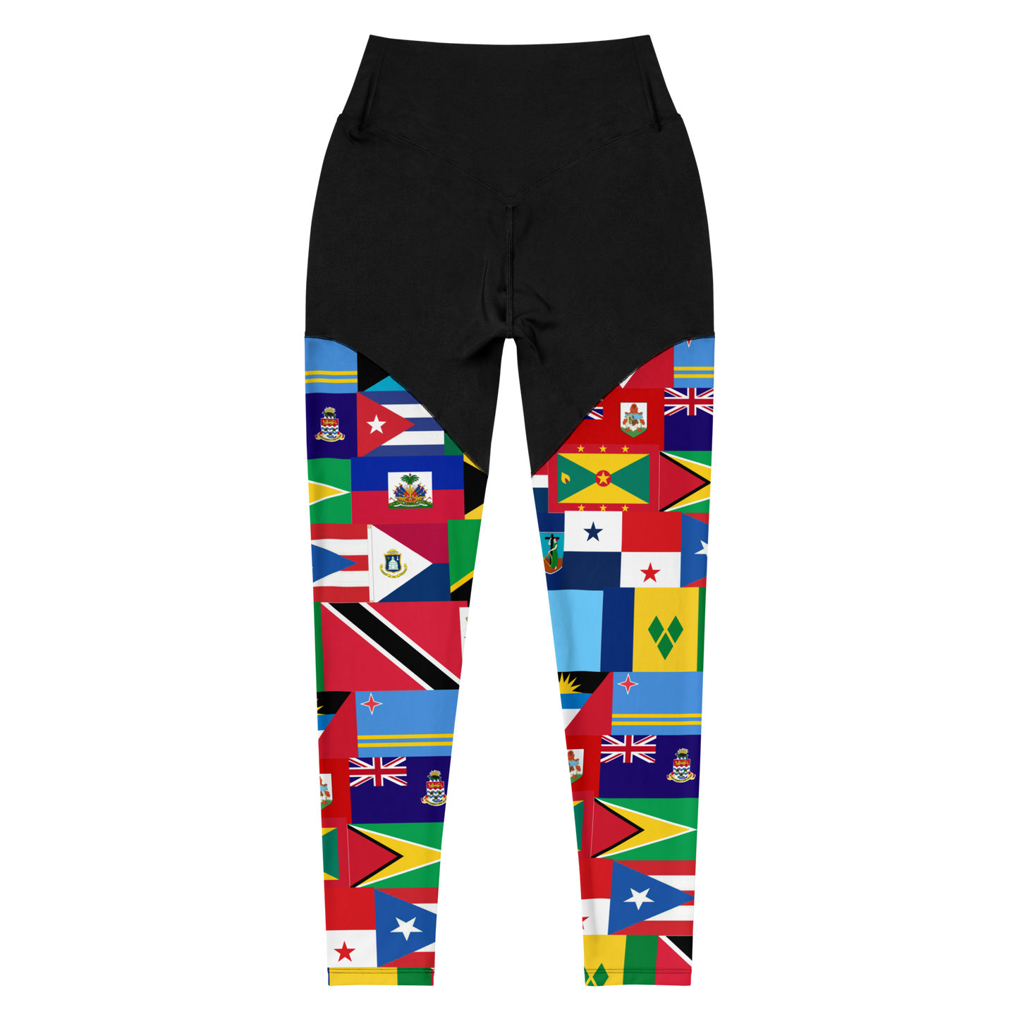 West Indian Flags Sports Leggings