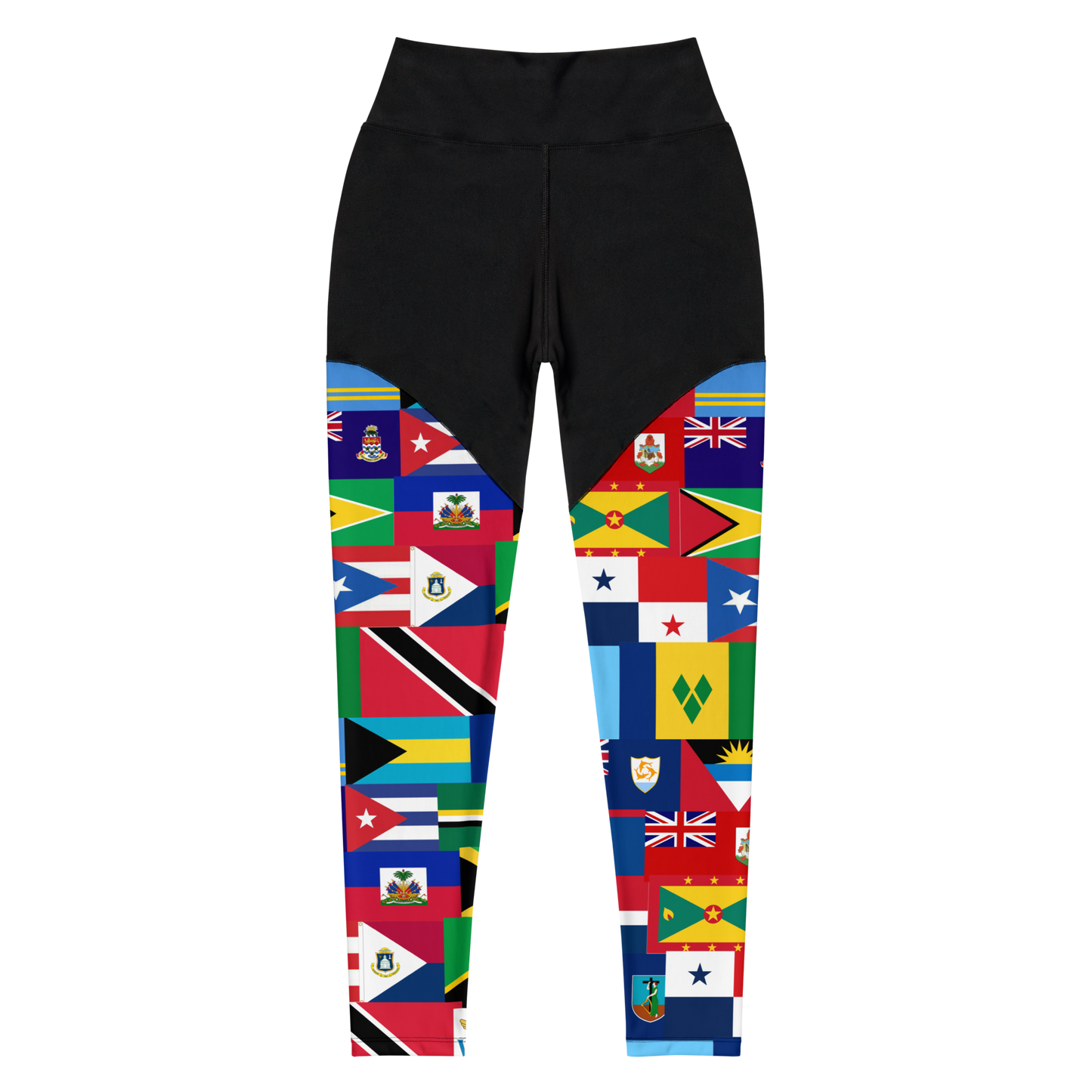 West Indian Flags Sports Leggings