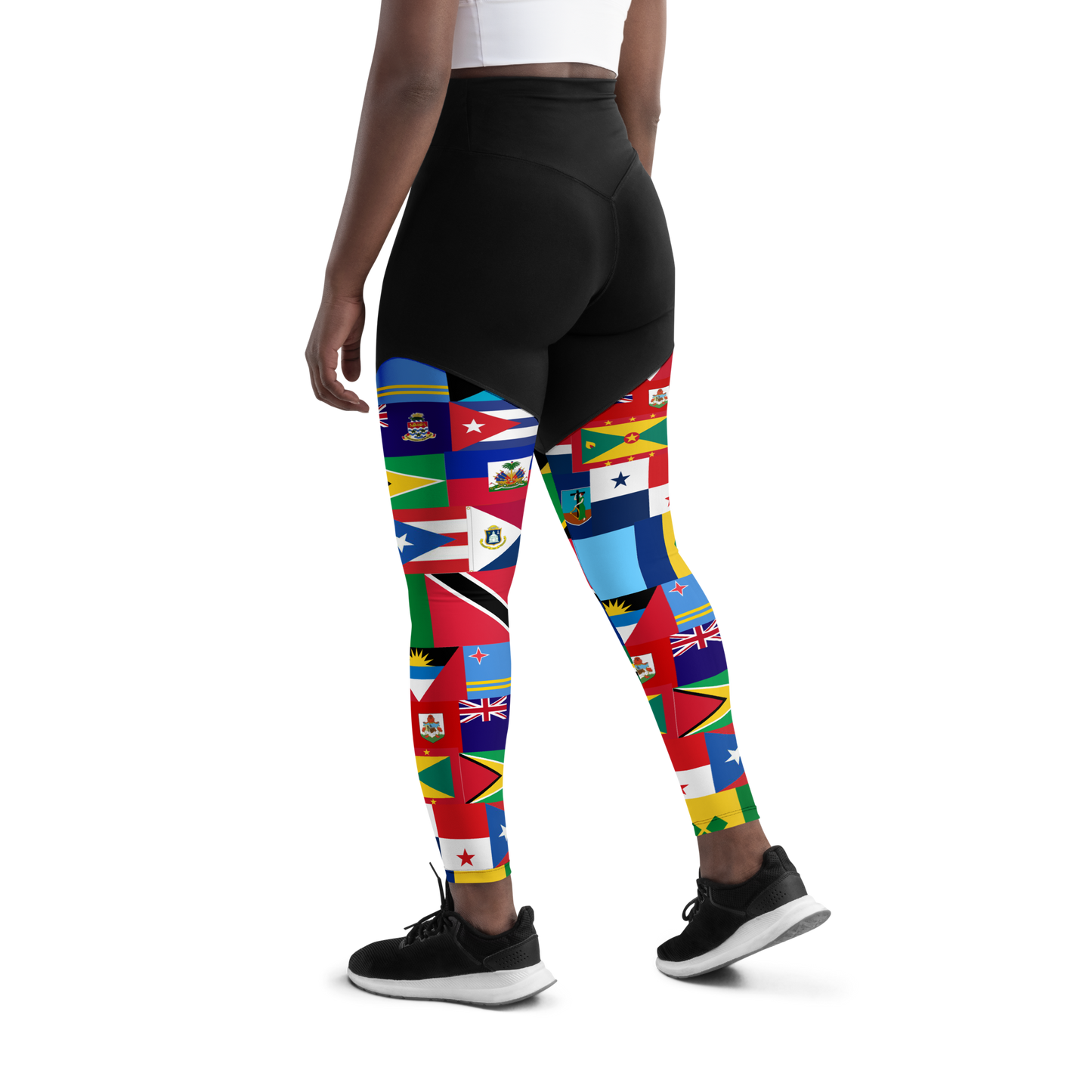 West Indian Flags Sports Leggings