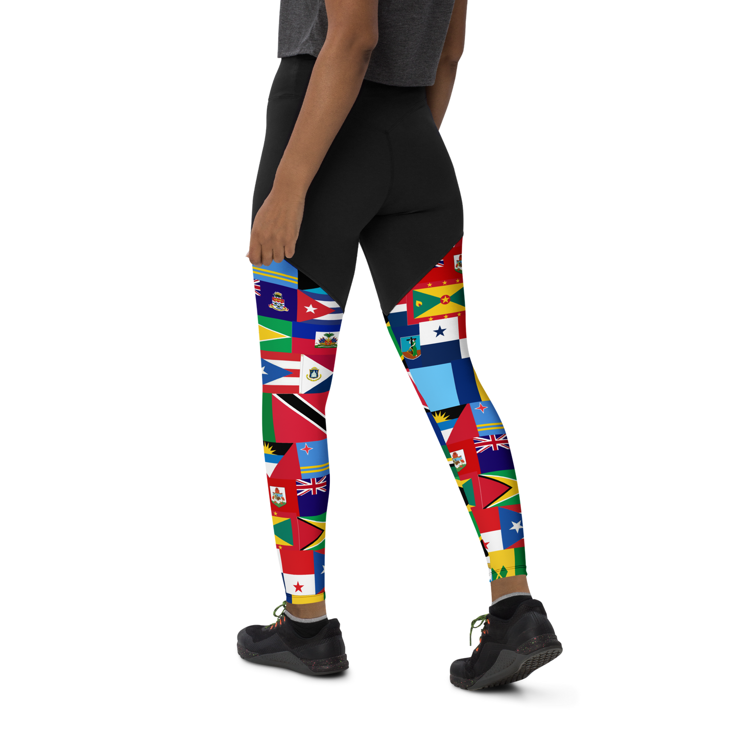 West Indian Flags Sports Leggings