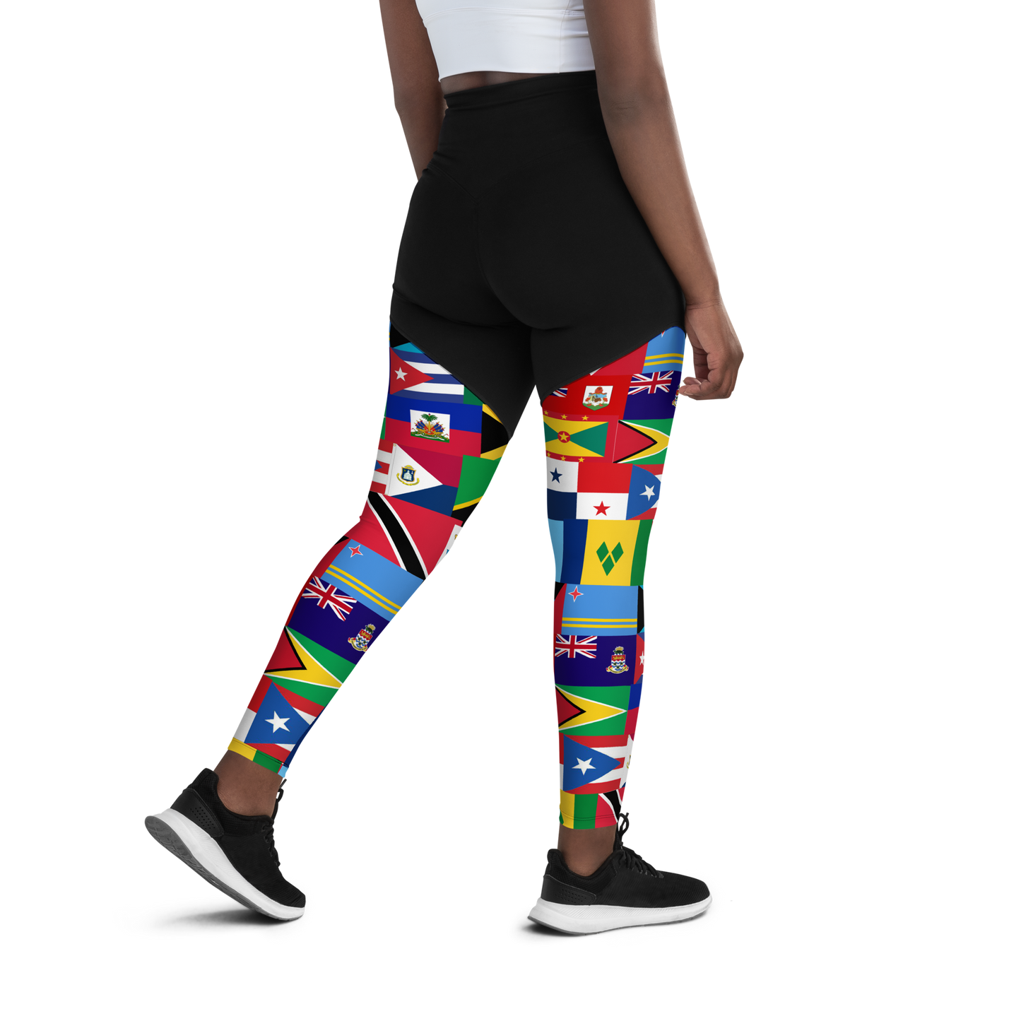 West Indian Flags Sports Leggings