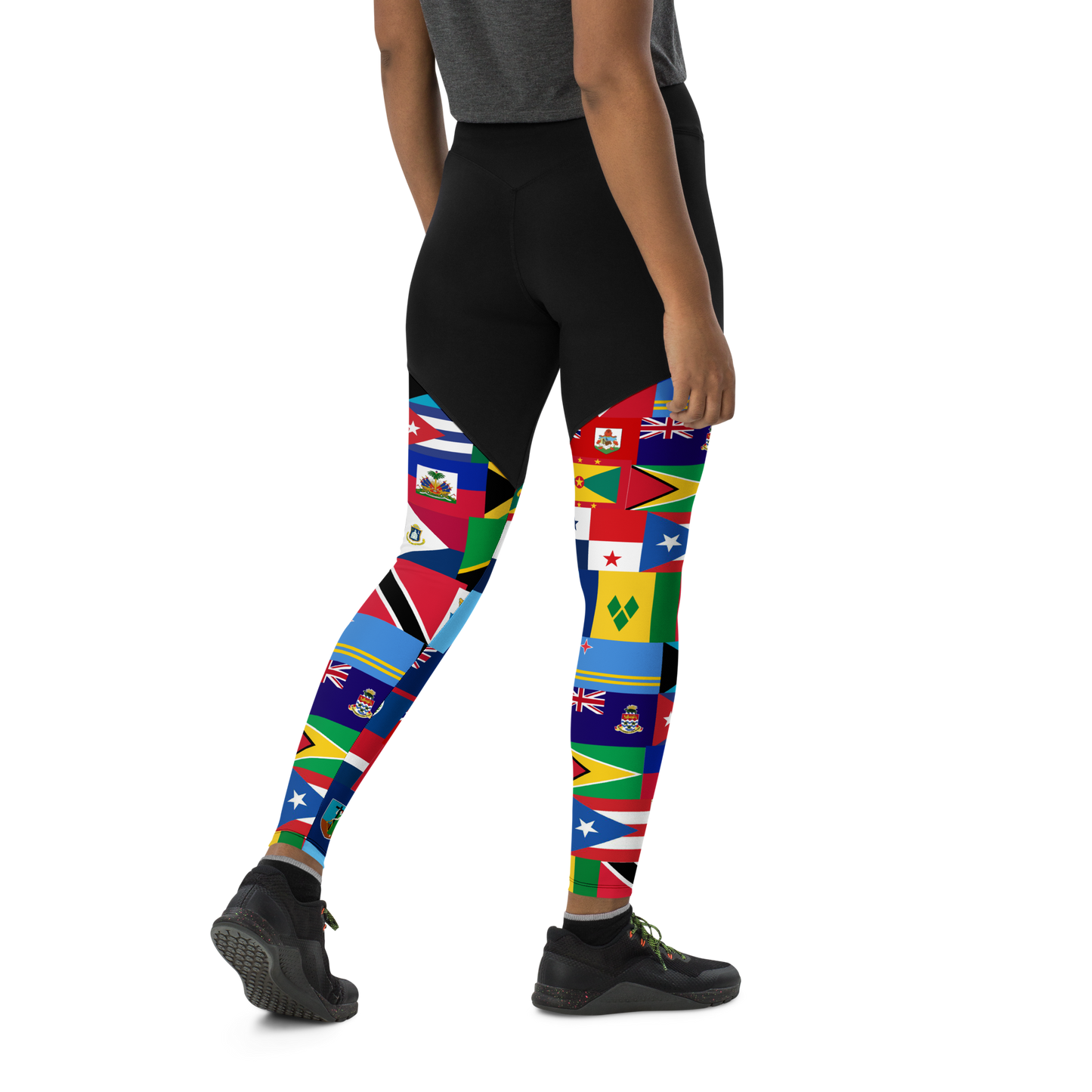 West Indian Flags Sports Leggings