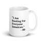 I Am Rooting: Jamaica White glossy mug