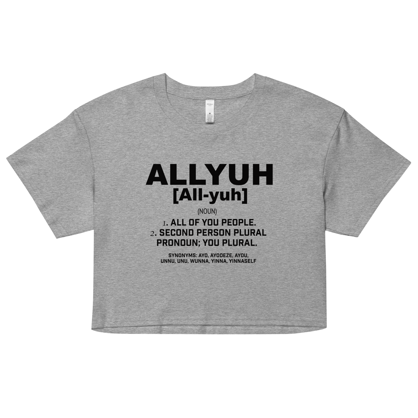 Allyuh Women’s crop top